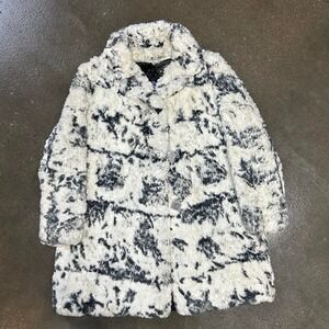 Vintage Adoria Kaufmann's Pittsburgh Faux Fur Union Made Medium Winter Coat